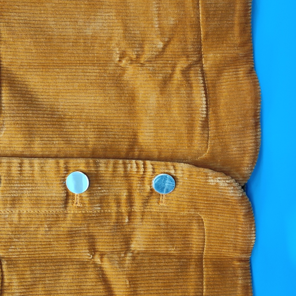 LOFT Orange A-Line Mini Skirt with Cargo Style - Picture 5 of 8